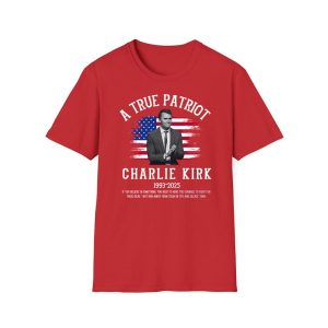 Charlie Kirk Freedom A True Patriot Red Shirt 1