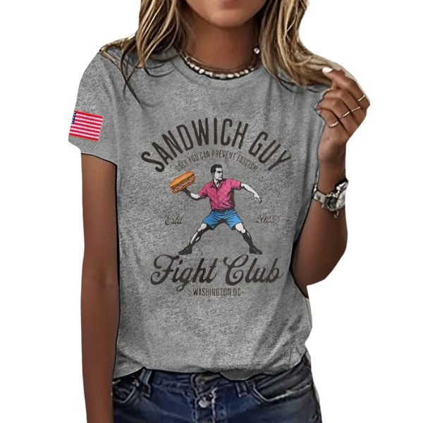 Sandwich Guy Only You Can Prevent Fascism Est 2025 Shirt