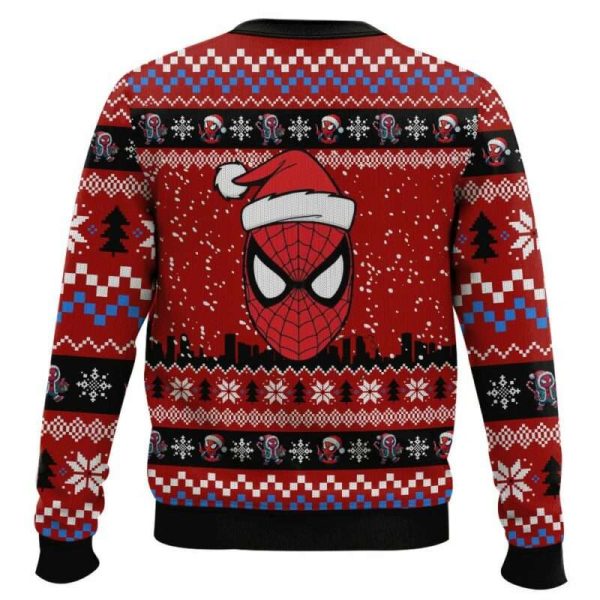 Santa Parker Spiderman Christmas Ugly Sweater