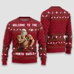 Santa Welcome To The North Swole Ugly Christmas Sweater