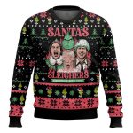 Santa's Sleighers Grnch Ugly Christmas Sweater
