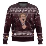 Serenity Now Seinfeld Ugly Christmas Sweater