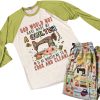 Sewing Lover Raglan Lounge Pajamas God Would Not Have Made Me A Quilter If He Wanted Me To Cook And Clean