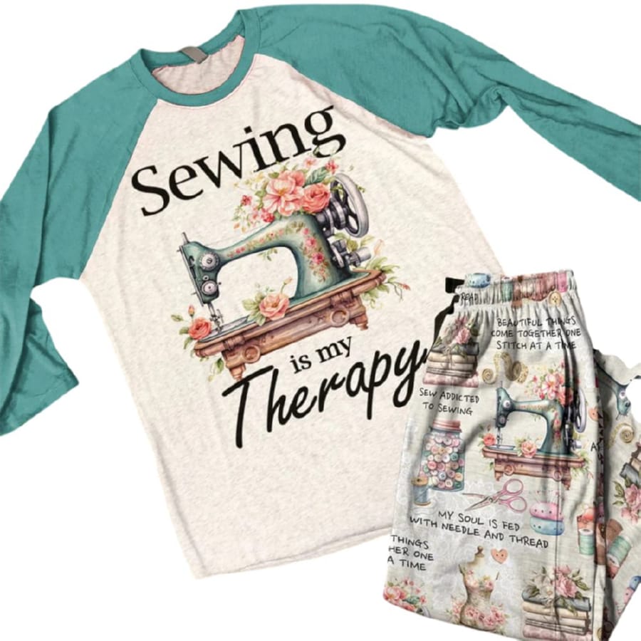 Sewing Lover Raglan Lounge Pajamas Sewing Is My Therapy Sewing Lover Raglan Lounge Pajamas Sewing Is My Therapy