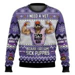 Sick Puppies Macho Man Ugly Christmas Sweater