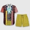 Sixth Doctor Who Cosplay Button Shirt
