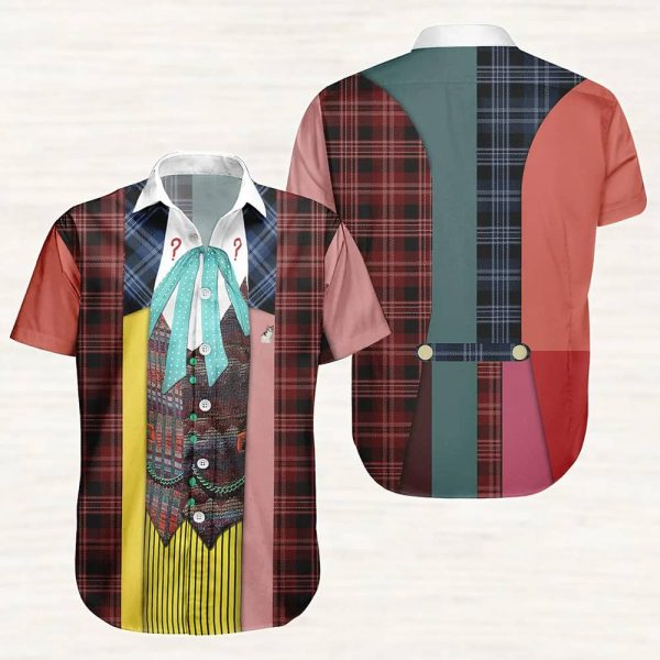 Sixth Doctor Who Cosplay Button Shirt