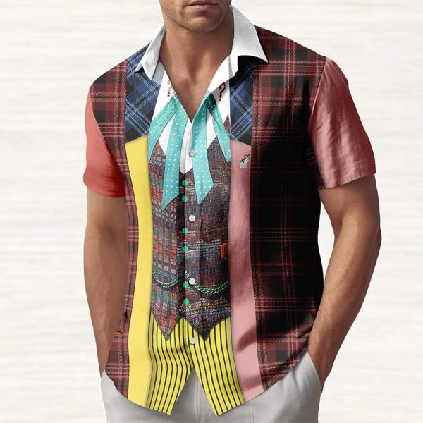 Sixth Doctor Who Cosplay Button Shirt