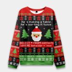 Sql Clause Is Coming to Town Ugly Christmas Knit Sweater