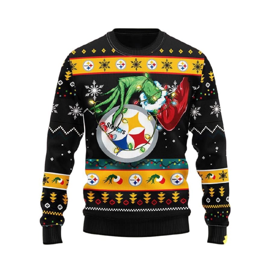 Steelers The Hand Of Grnch Ugly Christmas Sweater Steelers The Hand Of Grnch Ugly Christmas Sweater