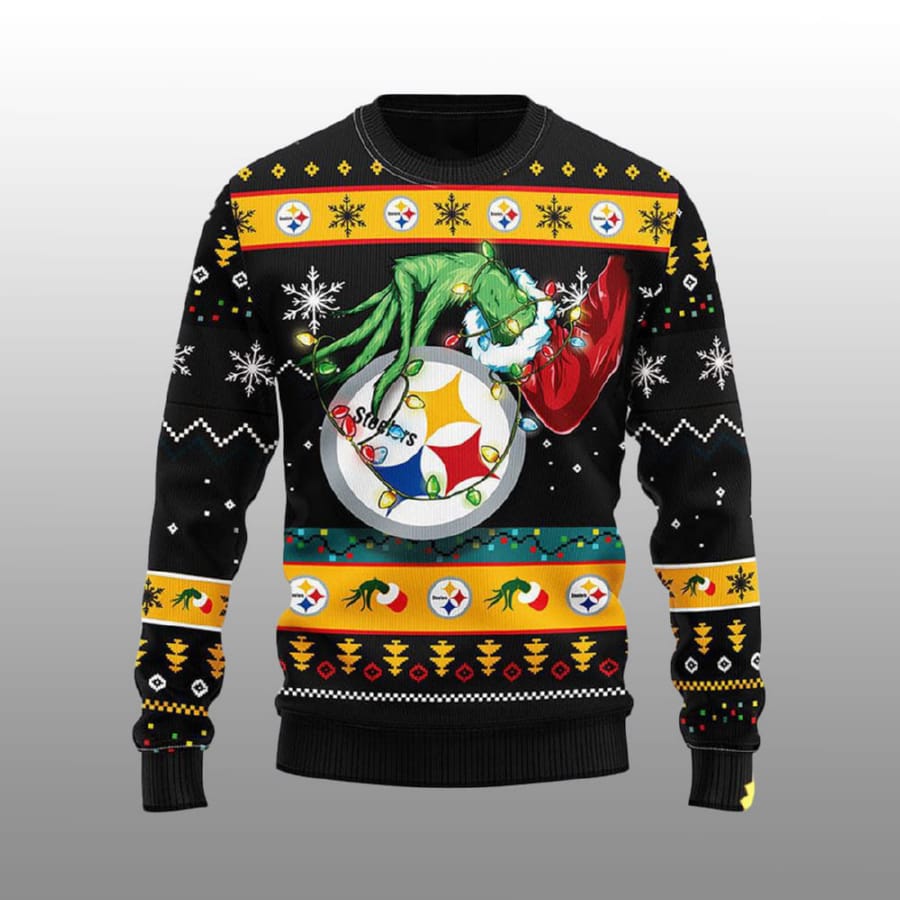 Steelers The Hand Of Grnch Ugly Christmas Sweater Steelers The Hand Of Grnch Ugly Christmas Sweater