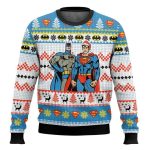 Superman And Batman Ugly Christmas Sweater