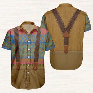 Oaken Shopkeeper Disney Frozen Cosplay Button Shirt 1 Oaken Shopkeeper Disney Frozen Cosplay Button Shirt1