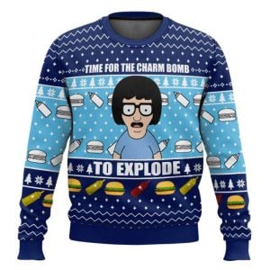 Time For The Charm Bomb To Explore Bobs Burgers Ugly Christmas Sweater