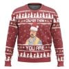 The Big Lebowski Calmer Than You Are Ugly Christmas Sweater