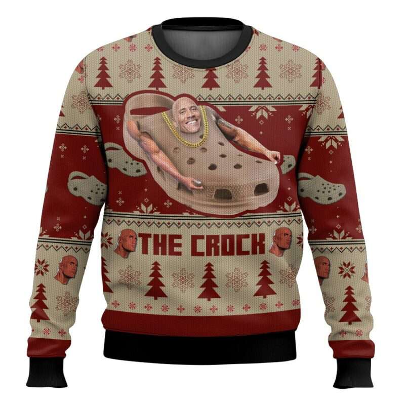 The Crock The Rock Meme Ugly Christmas Sweater The Crock The Rock Meme Ugly Christmas Sweater