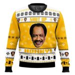 The Jeffersons George Jefferson Shut Up Honkey Ugly Christmas Sweater