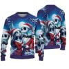 The Nightmare Before Christmas Jack And Sally Christmas Knitted Sweater