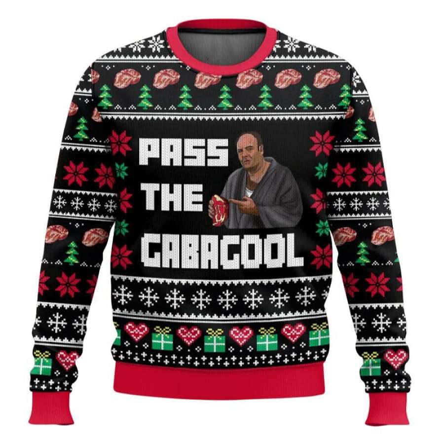 The Sopranos Pass The Gabagool Christmas Ugly Sweater The Sopranos Pass The Gabagool Christmas Ugly Sweater