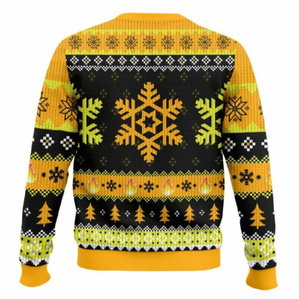 This Is Fine Meme Ugly Christmas Sweater