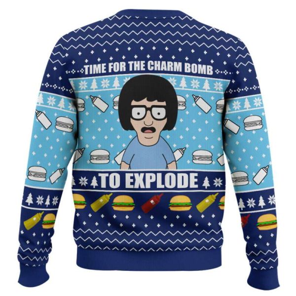 Time For The Charm Bomb To Explore Bob’s Burgers Ugly Christmas Sweater