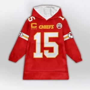 Patrick Mahomes 15 Captain Chiefs Blanket Hoodie 1 Patrick Mahomes 15 Captain Chiefs Blanket Hoodie1