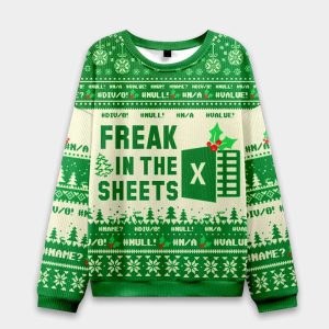 Freak in the Sheets Ugly Christmas Knit Sweater