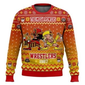 The Mega Powers Wrestlers Macho Man and Hulk Hogan Ugly Christmas Sweater