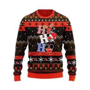 Browns HoHoHo Mickey Ugly Christmas Sweater