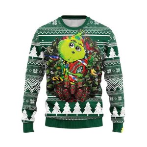 Jets Grnch Hug Ugly Christmas Sweater