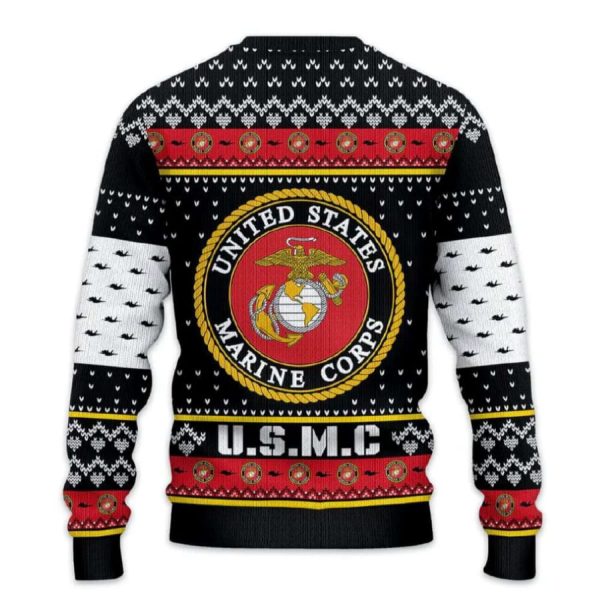 US MARINES 250th Years Of Service Ugly Christmas Sweater
