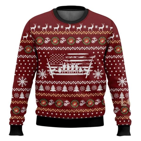 US Marine Corps Ugly Christmas Sweater