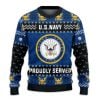 US NAVY 250th Years Of Service Ugly Sweater
