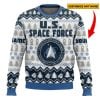 US Space Force Custom Name Ugly Christmas Sweater