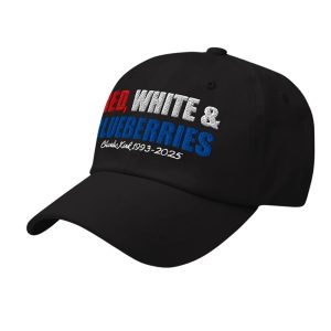 Red White and Blueberries Charlie Kirk Hat1