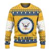 United States NAVY 250th Years Of Service Ugly Christmas Sweater