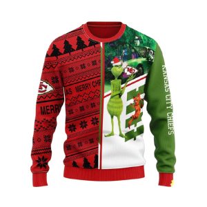 Chiefs Grnch Scooby Doo Ugly Christmas Sweater