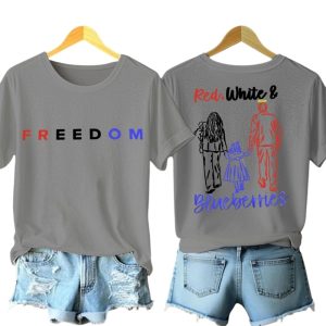 Charlie Kirk Freedom Red White And Blueberries Two Sided Shirt2