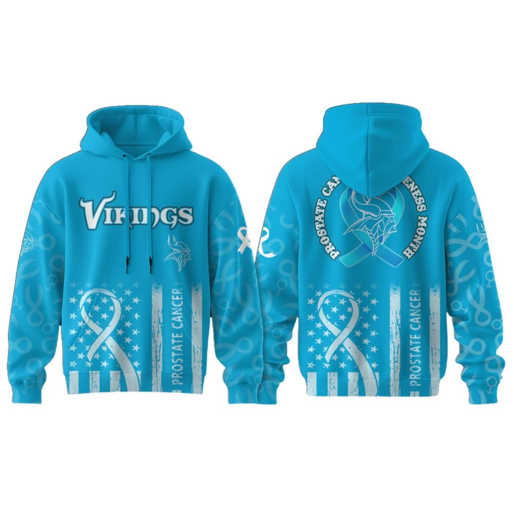 Vikings Prostate Cancer Awareness Hoodie 2025 Vikings Prostate Cancer Awareness Hoodie 2025