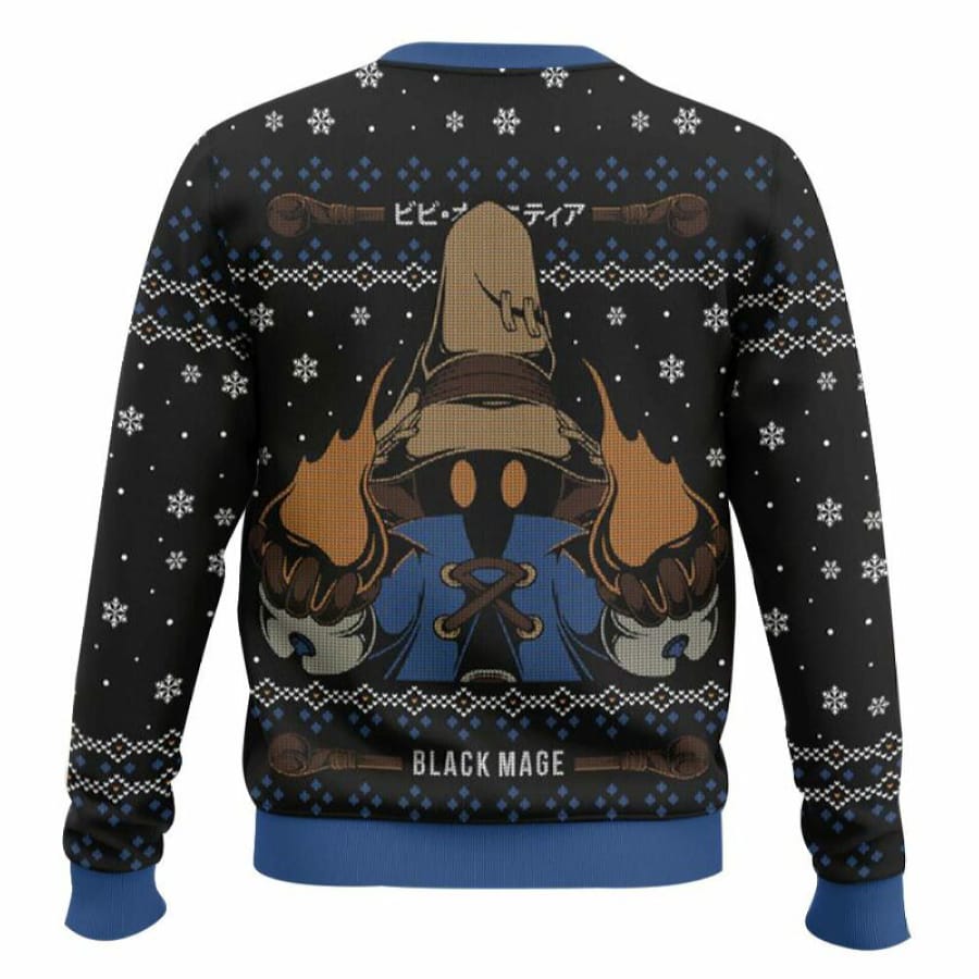 Vivi Black Mage Final Fantasy IX Ugly Christmas Sweater Vivi Black Mage Final Fantasy IX Ugly Christmas Sweater