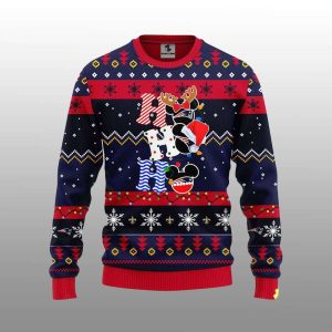 Patriots HoHoHo Mickey Ugly Christmas Sweater 1 Patriots HoHoHo Mickey Ugly Christmas Sweater1