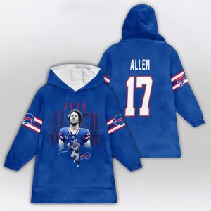 Bills Josh Allen Signature Blanket Hoodie