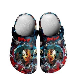 Jason Voorhees x Halloween Crocs Crocband Clogs1