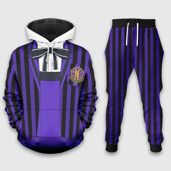 Wednesday Enid Wolf Academy Uniform Cosplay Hoodie