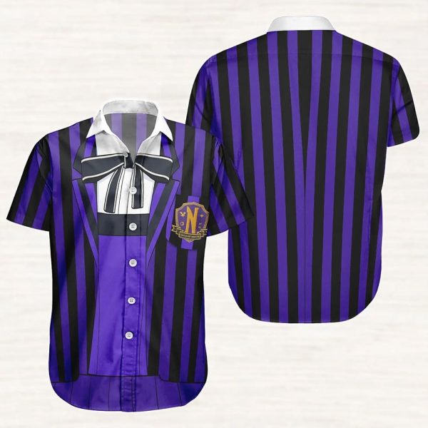 Wednesday Enid Wolf Halloween 2025 Costume Button Shirt