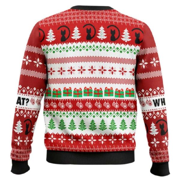 What Black Cat Ugly Christmas Sweater