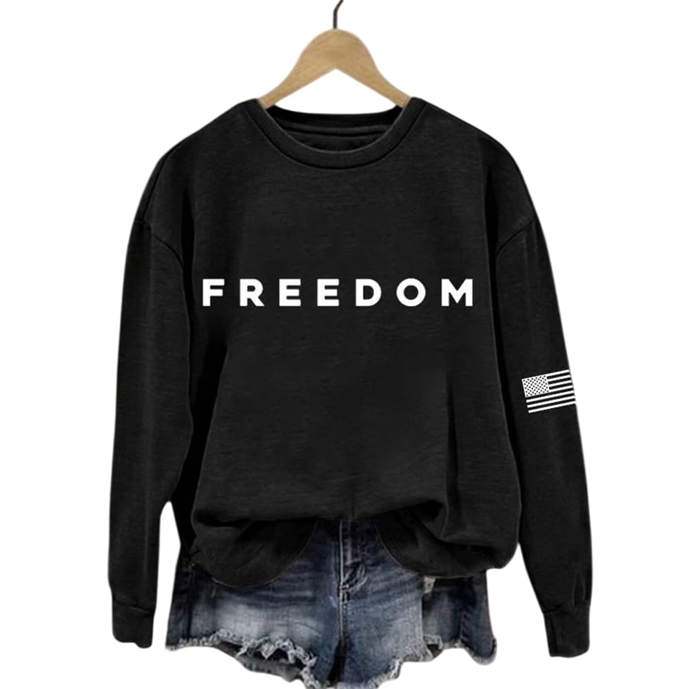 White Freedom Sweatshirt Charlie Kirk White Freedom Sweatshirt Charlie Kirk