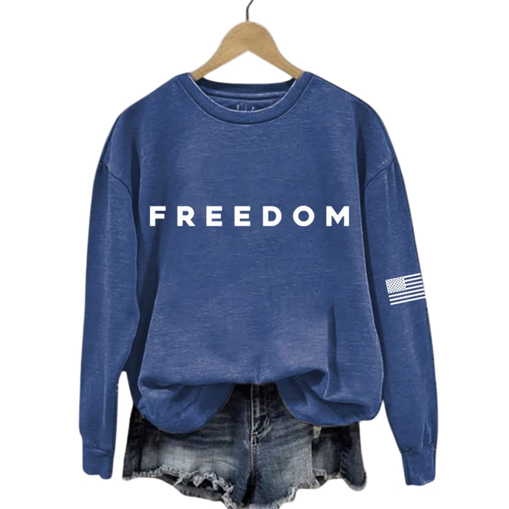 White Freedom Sweatshirt Charlie Kirk White Freedom Sweatshirt Charlie Kirk