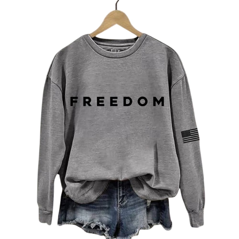 White Freedom Sweatshirt Charlie Kirk White Freedom Sweatshirt Charlie Kirk