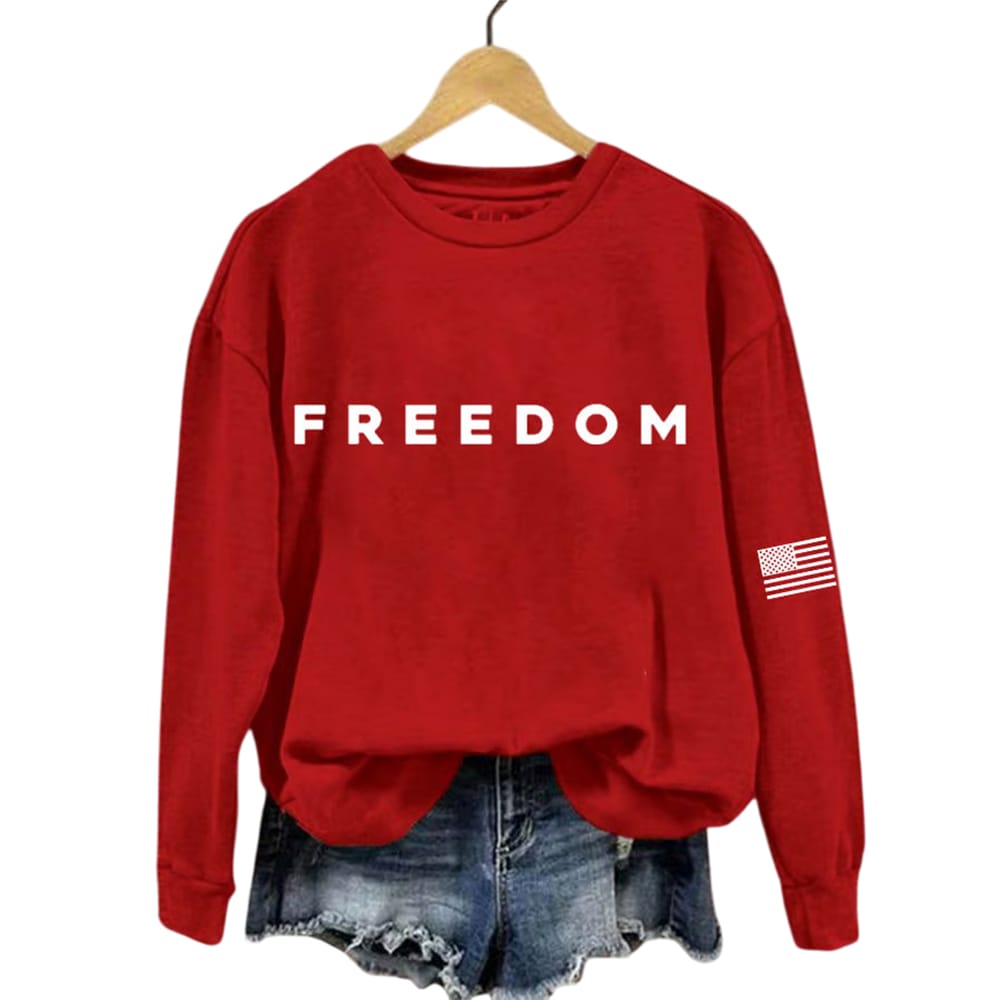 White Freedom Sweatshirt Charlie Kirk White Freedom Sweatshirt Charlie Kirk
